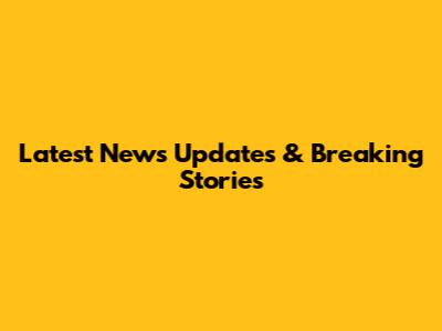 Latest News Updates & Breaking Stories